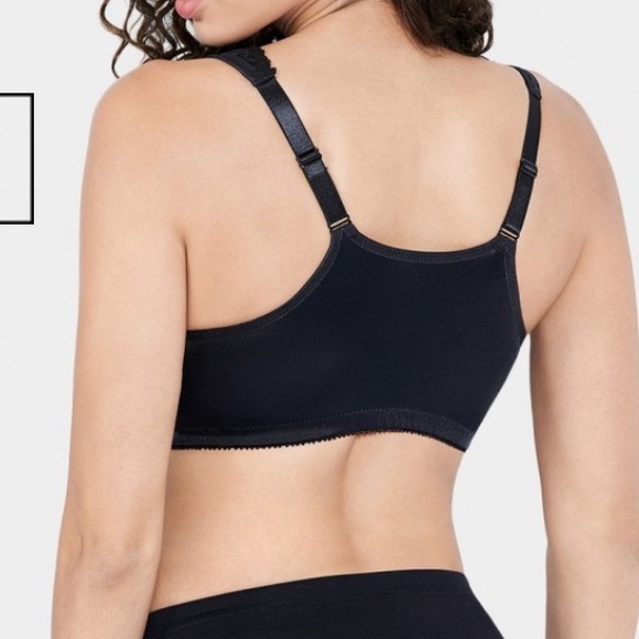 Delmira W003 Black Lace Front Closure Wireless Bra 40DD NWT - Picture 7 of 8